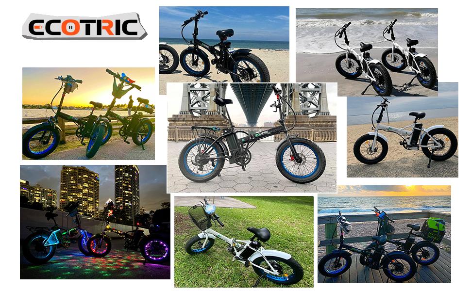 20 In. Powerful Folding Electric Bicycle Fat Tire Alloy Frame 500W 36V/12.5AH Lithium Battery Ebike Rear Motor LED Display (Black) - UL Certified