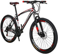 YH-X1 Mountain Bike 21 Speed 27.5 Inch Wheels Dual Disc Brakes for Mens Front Suspension Bicycle