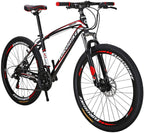 YH-X1 Mountain Bike 21 Speed 27.5 Inch Wheels Dual Disc Brakes for Mens Front Suspension Bicycle