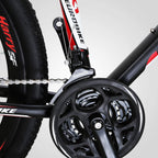 YH-X1 Mountain Bike 21 Speed 27.5 Inch Wheels Dual Disc Brakes for Mens Front Suspension Bicycle