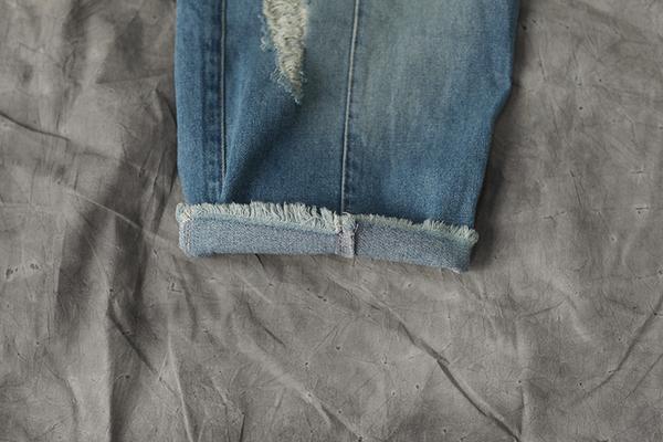 Summer Denim Pockets Wide Leg Casual Jumpsuits