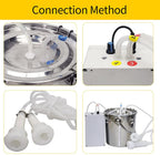 dishengzhen sheep milking machine, 5l pulsation milking machine, automatic stainless steel livestock milking equipment, household food grade silicone hose