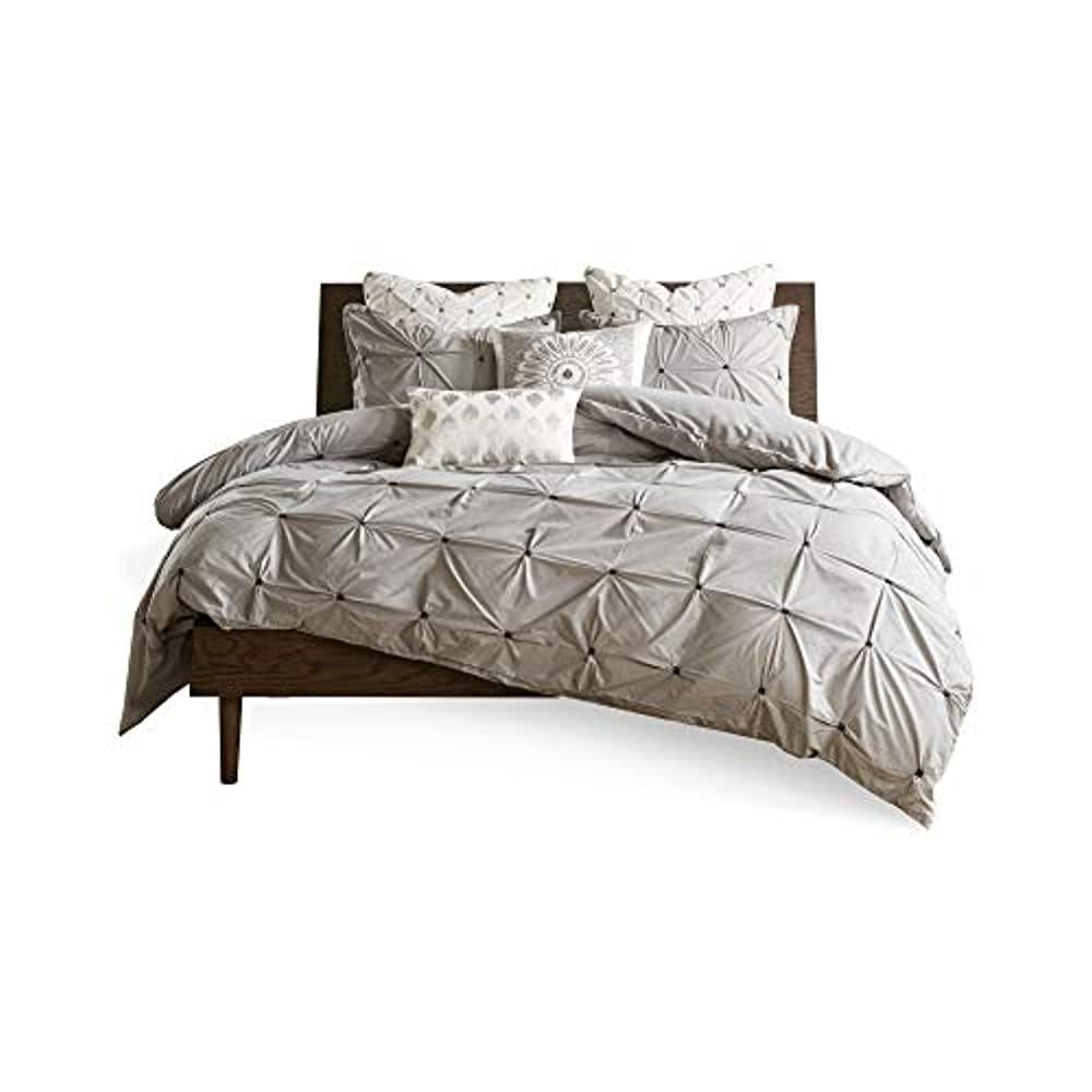 INK+IVY Masie 3 Piece Elastic Embroidered Cotton Comforter Set King/Cal King