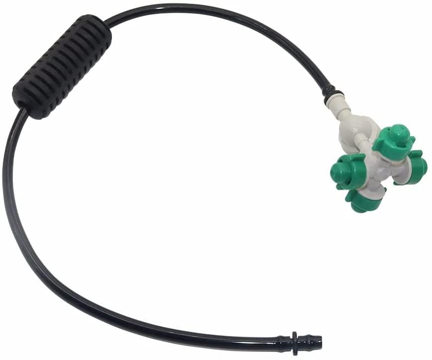WSSBK 10 Sets Fogger Cross Misting Hanging Sprinkler Kits Mist Water Sprayer for Garden Greenhouse Irrigation 1/4'' Hose Accessories