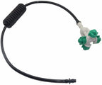 WSSBK 10 Sets Fogger Cross Misting Hanging Sprinkler Kits Mist Water Sprayer for Garden Greenhouse Irrigation 1/4'' Hose Accessories