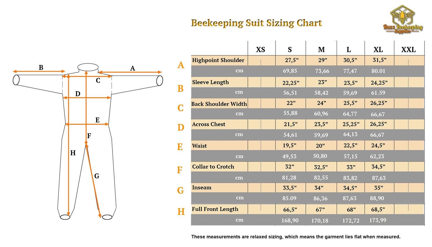 ventilated beekeeping suit and bee family stickers - ykk metal zippers - men &amp; women - total protection - self-supporting round veil for beekeepers - easily take on &amp; off - 8 pockets (x-large)