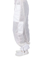 ventilated beekeeping suit and bee family stickers - ykk metal zippers - men &amp; women - total protection - self-supporting round veil for beekeepers - easily take on &amp; off - 8 pockets (x-large)