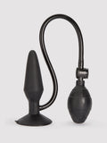 Booty Call Medium Silicone Inflatable Butt Plug 6.5 Inch, Black