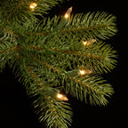Pre-Lit Downswept Douglas Fir Artificial Christmas Wreath - 48-Inch, Clear Lights