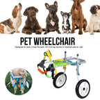 Zouminy Double Wheel Pet Wheelchair, Disabled Dog Assisted Walk Car Hind Leg Rehabilitation Auxiliary Car for Dogs Cats Golden Retriever Husky