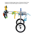 Zouminy Double Wheel Pet Wheelchair, Disabled Dog Assisted Walk Car Hind Leg Rehabilitation Auxiliary Car for Dogs Cats Golden Retriever Husky