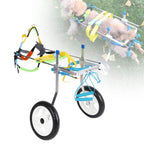 Zouminy Double Wheel Pet Wheelchair, Disabled Dog Assisted Walk Car Hind Leg Rehabilitation Auxiliary Car for Dogs Cats Golden Retriever Husky