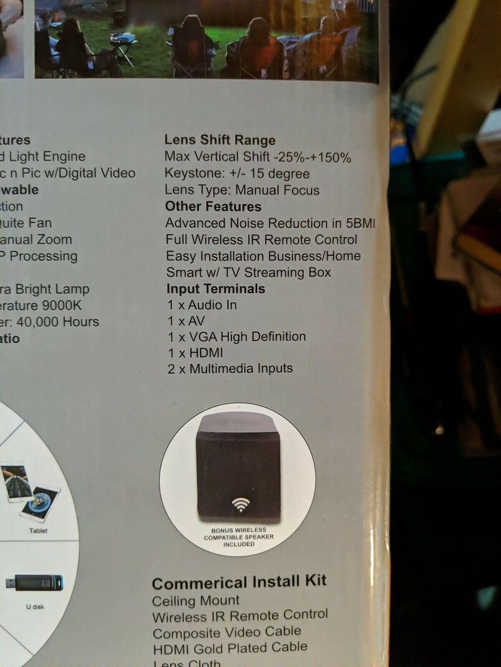 vpl projector smart tv 4k uhd v34k with (new) screen