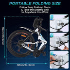 26 inch Folding Electric Mountain Bike for Adults Commuting Electric Bike with 36V 8AH Lithium-Ion Battery 250W Motor 21 Speed Gear &amp; 3 WorMode Electric Bike E-Bike