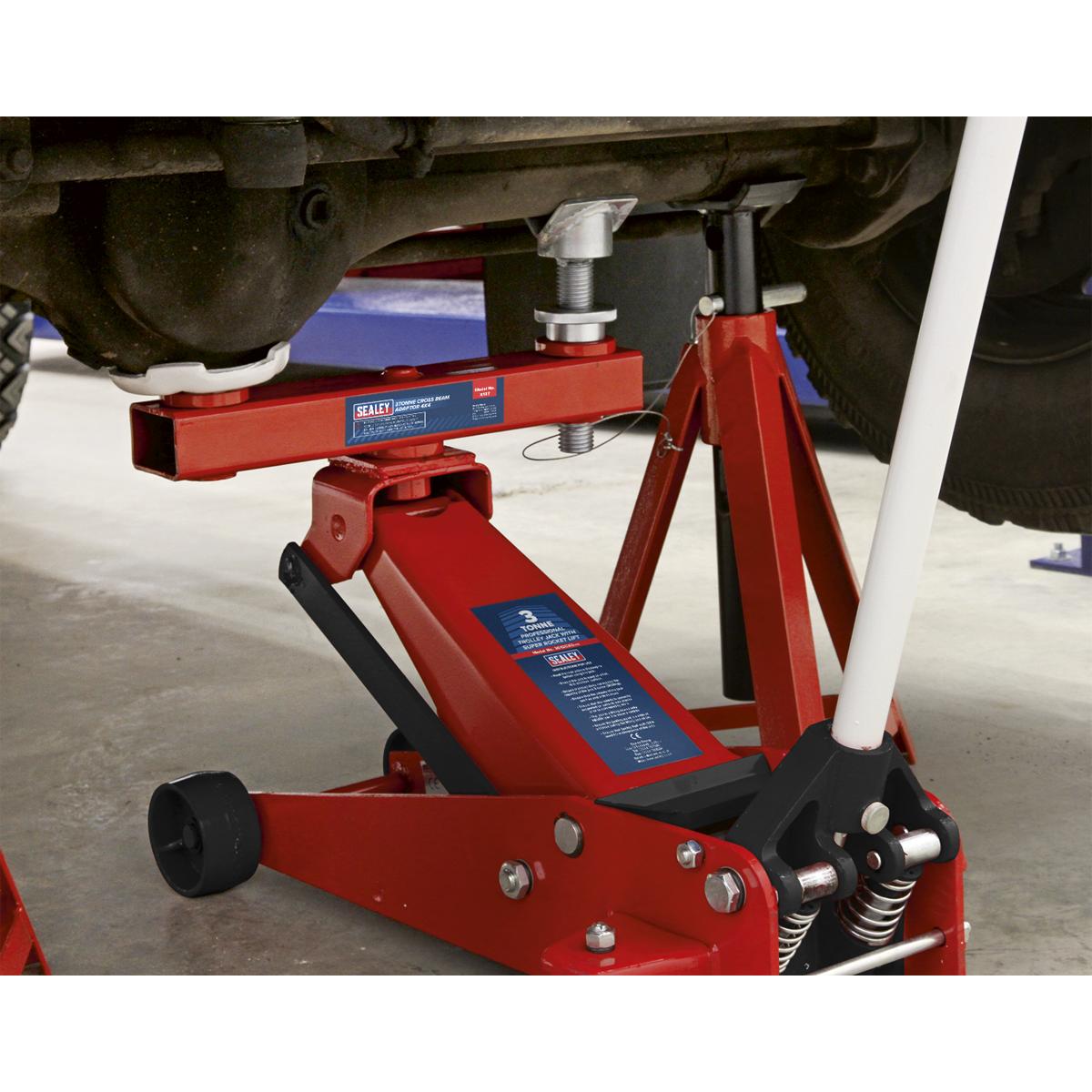X137 Sealey Cross Beam Adaptor 3tonne 4 x 4 [Trolley Jacks]