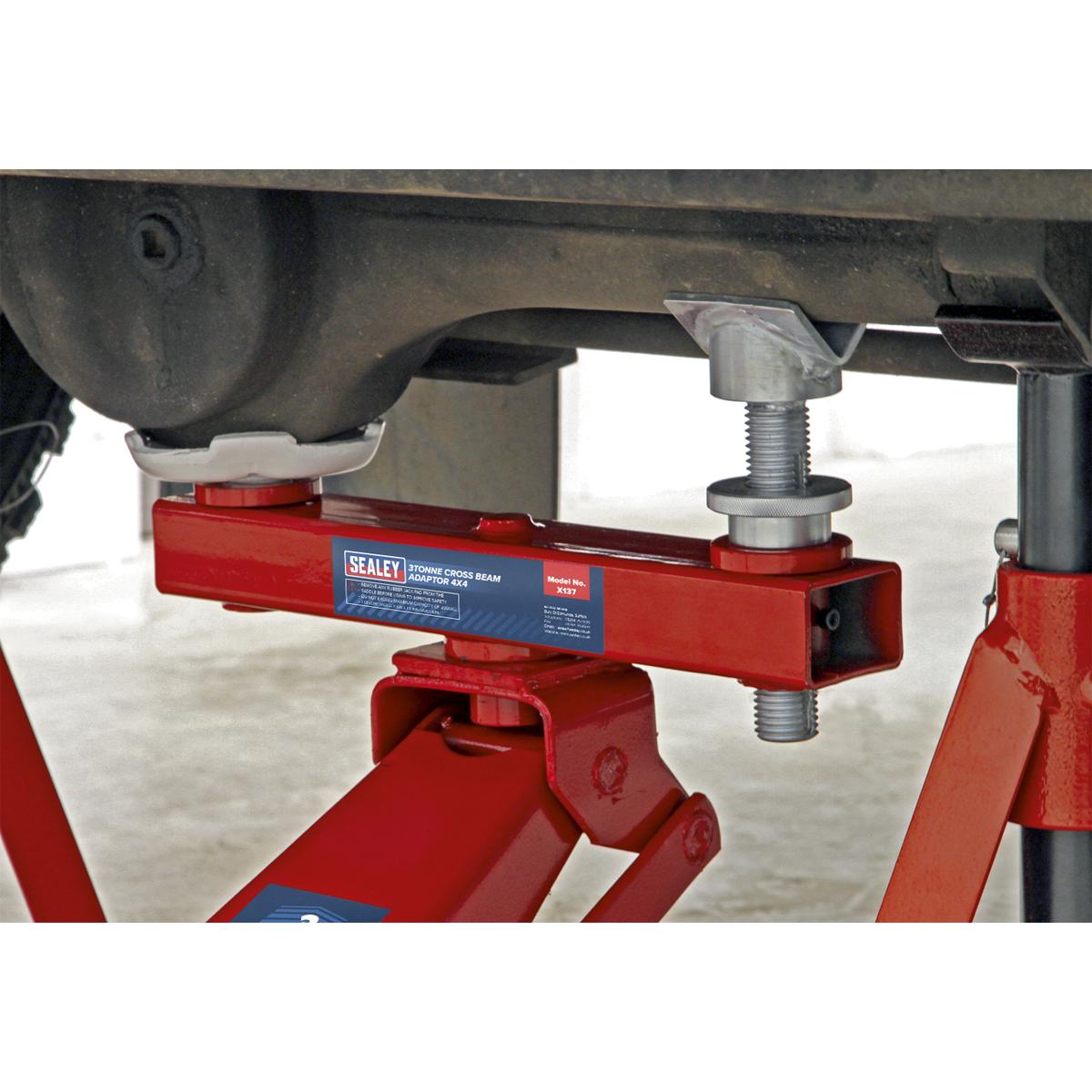 X137 Sealey Cross Beam Adaptor 3tonne 4 x 4 [Trolley Jacks]