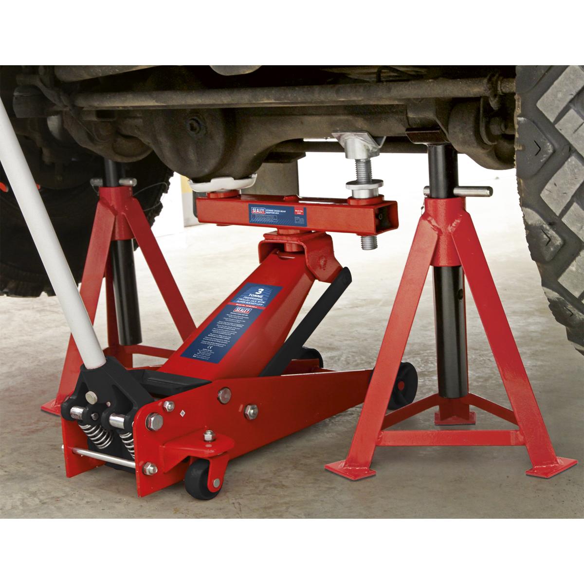 X137 Sealey Cross Beam Adaptor 3tonne 4 x 4 [Trolley Jacks]