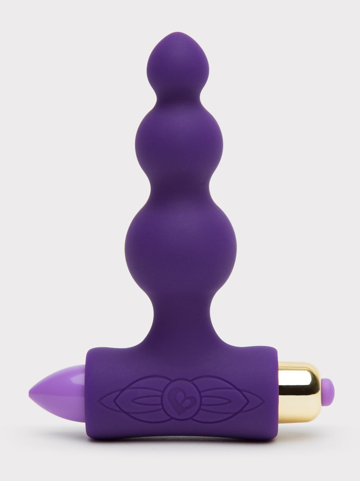 Rocks Off Petite Sensations Bubbles 7 Function Vibrating Anal Beads, Purple