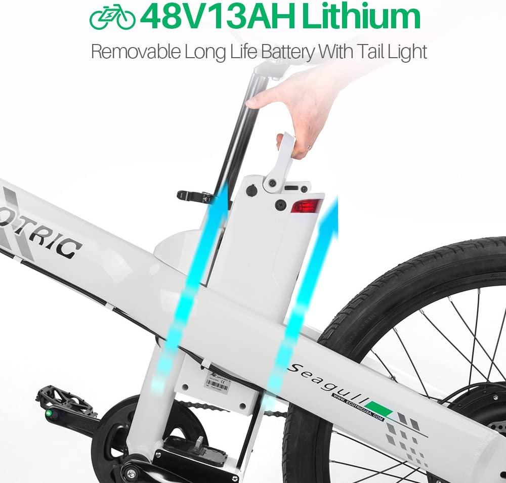 26" Electric Bicycle Powerful 1000W Motor 48V/13AH Removable Battery Aluminum Frame City Tire Ebike LCD Display Throttle and Peddle Assist Power