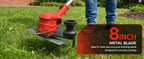 Electric String Trimmer, 3 in 1 Cordless Weed Wacker Grass Eater, Brushless Weed Eater, Grass Trimmer with 2 x 24V Batteries and Charger for Lawn, Yard and Brush Trimming
