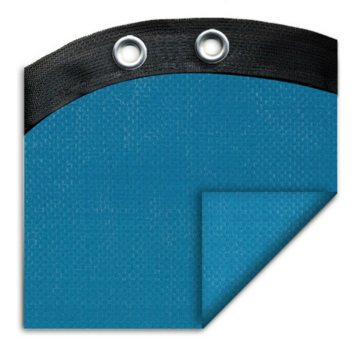 28' round above ground swimming pool mesh winter cover 10 year - blue
