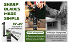 Lawn Mower Blade Sharpener, Lawnmower Blade Sharpening Tool with Blade r, Blade Sharpner Kit