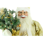 Fraser Hill Farm 3-Ft. Music and Motion Santa with Prelit Christmas Tree, Holiday Indoor Home Decor, FASC036M-19WHTGLD