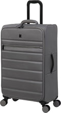 Accuracy 28" Softside Checked 8 Wheel Spinner, Grey Skin