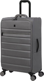 Accuracy 28" Softside Checked 8 Wheel Spinner, Grey Skin