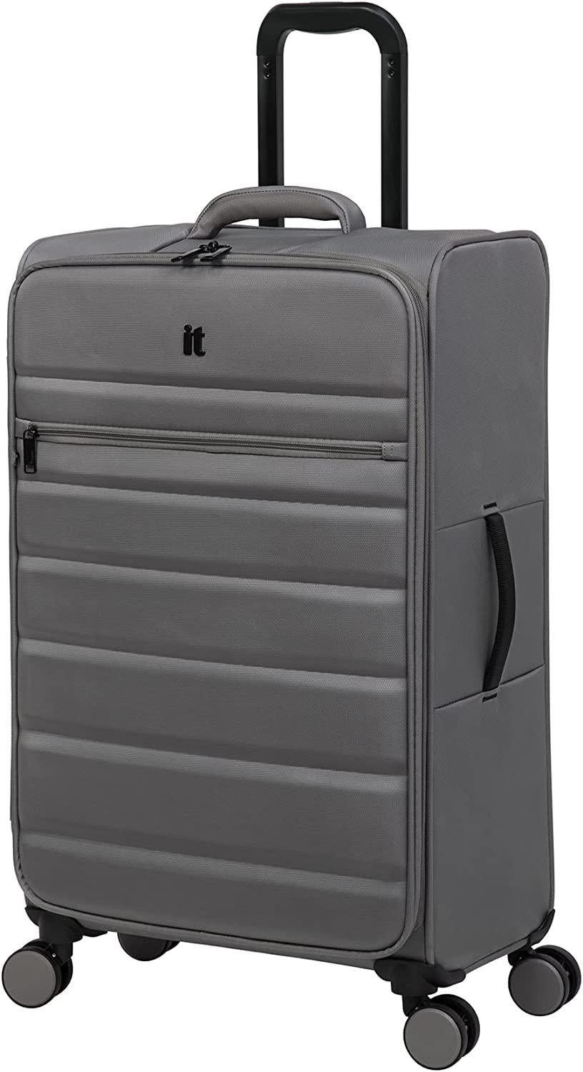 Accuracy 28" Softside Checked 8 Wheel Spinner, Grey Skin