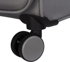 Accuracy 28" Softside Checked 8 Wheel Spinner, Grey Skin