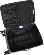 Accuracy 28" Softside Checked 8 Wheel Spinner, Grey Skin