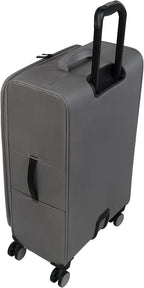 Accuracy 28" Softside Checked 8 Wheel Spinner, Grey Skin