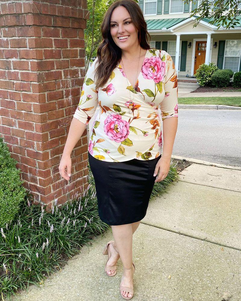 priscilla knit pencil skirt