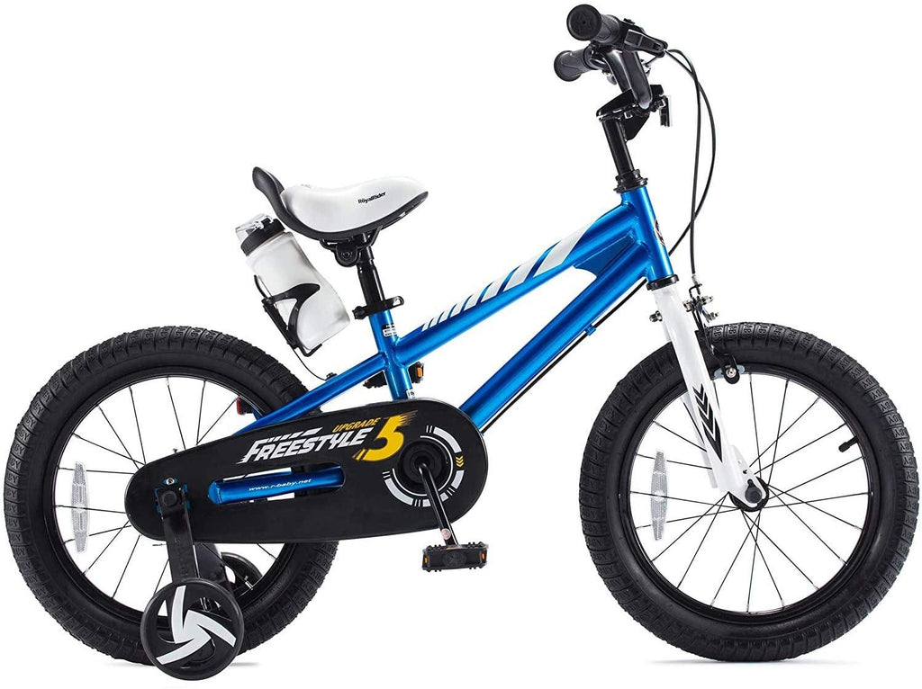 RoyalBaby Boys Girls Kids Bike BMX Freestyle 2 Hand Brakes Bicycles with Training Wheels Child Bicycle