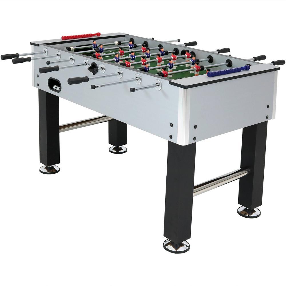55 in. Metallic Foosball Arcade Soccer Sports Table