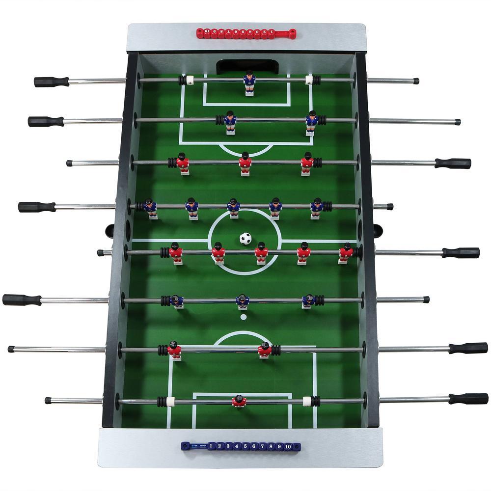55 in. Metallic Foosball Arcade Soccer Sports Table
