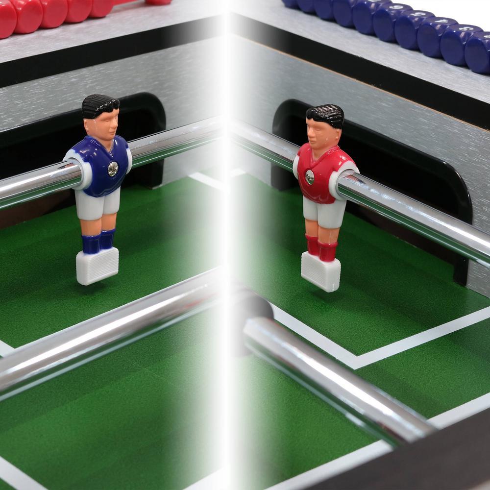 55 in. Metallic Foosball Arcade Soccer Sports Table
