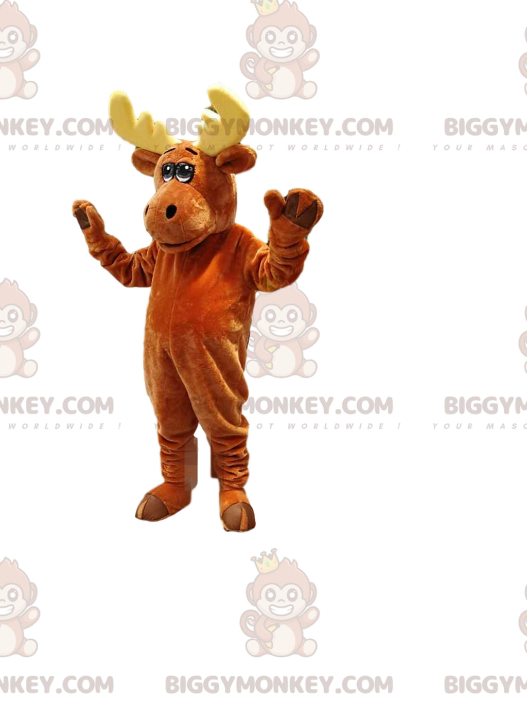 Brown Caribou BIGGYMONKEYMascot Costume. caribou costume