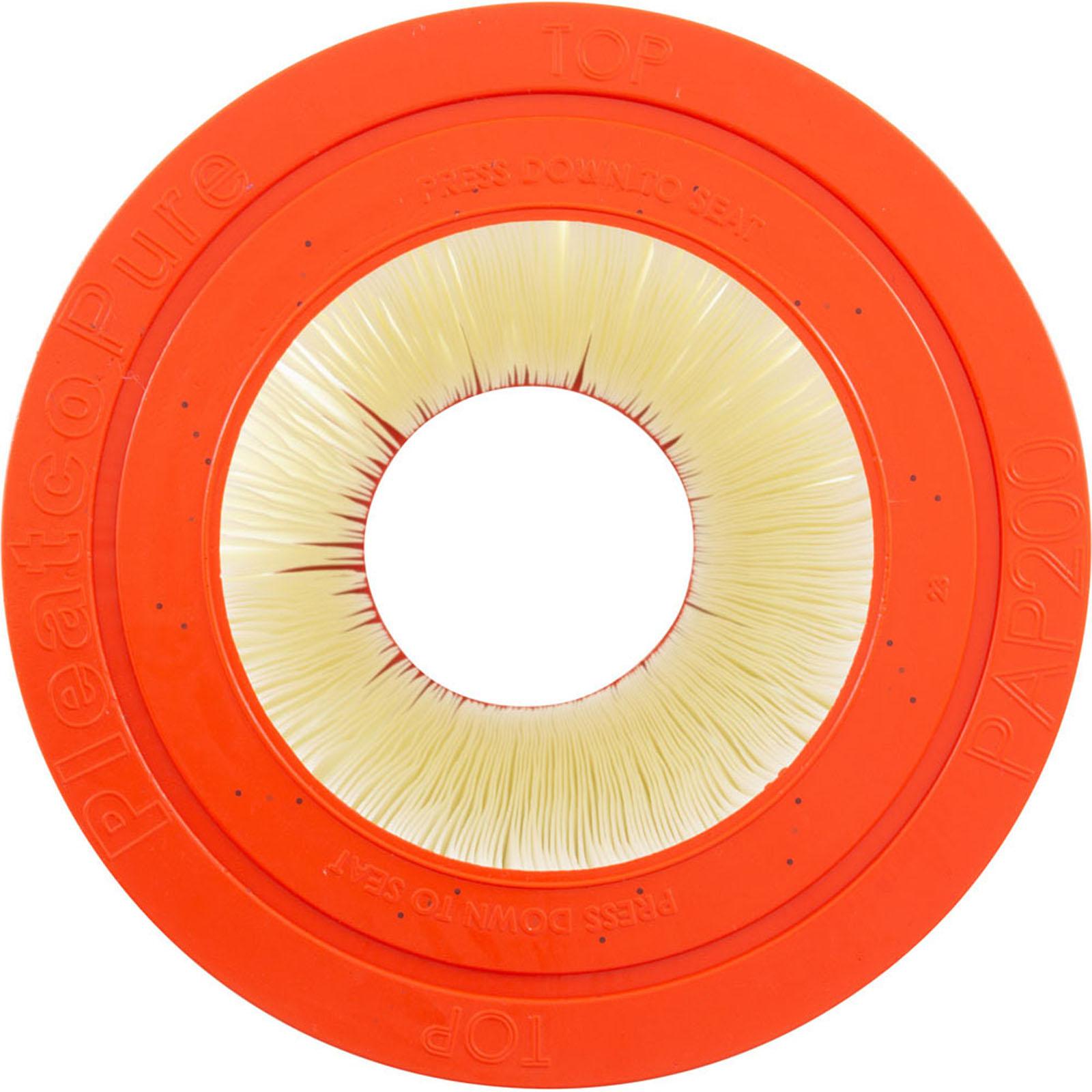 pleatco Cartridge, 200sqft, 5-7/8"ot, 6"ob, 10-1/16", 31-3/8"L, 4oz
