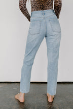 distressed boyfriend jeans