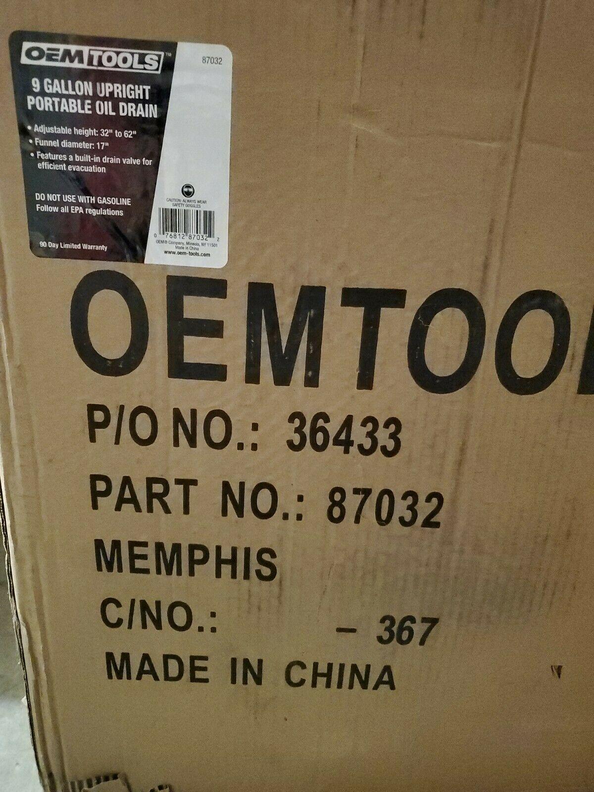 OEMTOOLS 87032 Upright Portable Oil Drain