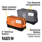 Tool Pouch, Dual Compartments, Heavy-Duty Tool Bag Organizer, Multipurpose Bag
