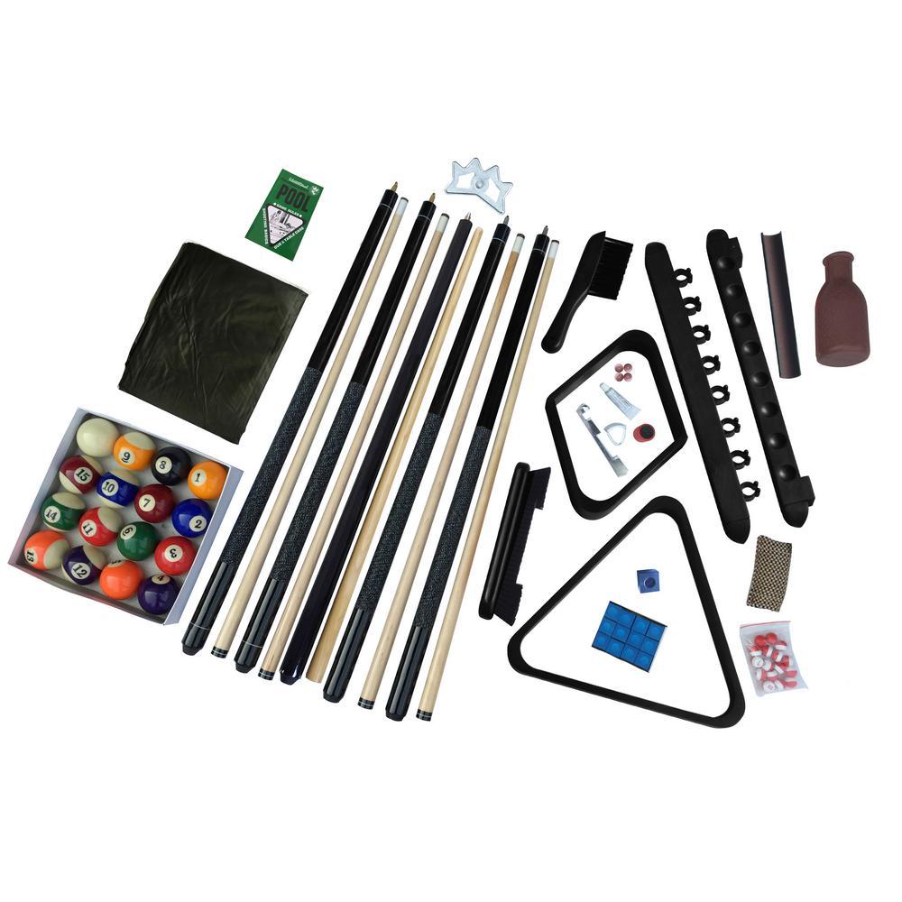Deluxe Billiards Accessory Kit in Black