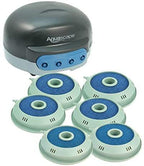 aquascape pond air 4 aerator with 2 additional replacement airstones, air line, power cord and more - adds oxygen, raises water quality and clarity, helps fish and plants - quiet and energy efficient