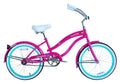Micargi 20 In. Famous Kid's Size Bike Cruiser, Blue, Pink and White