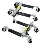 2pc 1500lb HYDRAULIC Positioning Car Wheel Dolly Jack Lift hoists Moving Vehicle