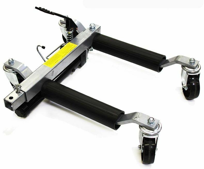 2pc 1500lb HYDRAULIC Positioning Car Wheel Dolly Jack Lift hoists Moving Vehicle