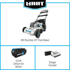 20-inch Brushless Push Mower 40-Volt Cordless Lithium-Ion Mulching & Bagging