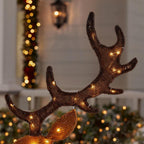 58 in Warm White LED 2D Set Of 3 Deer Holiday Yard Decoration